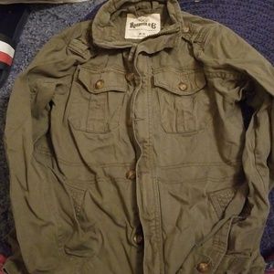 Green bomber jacket